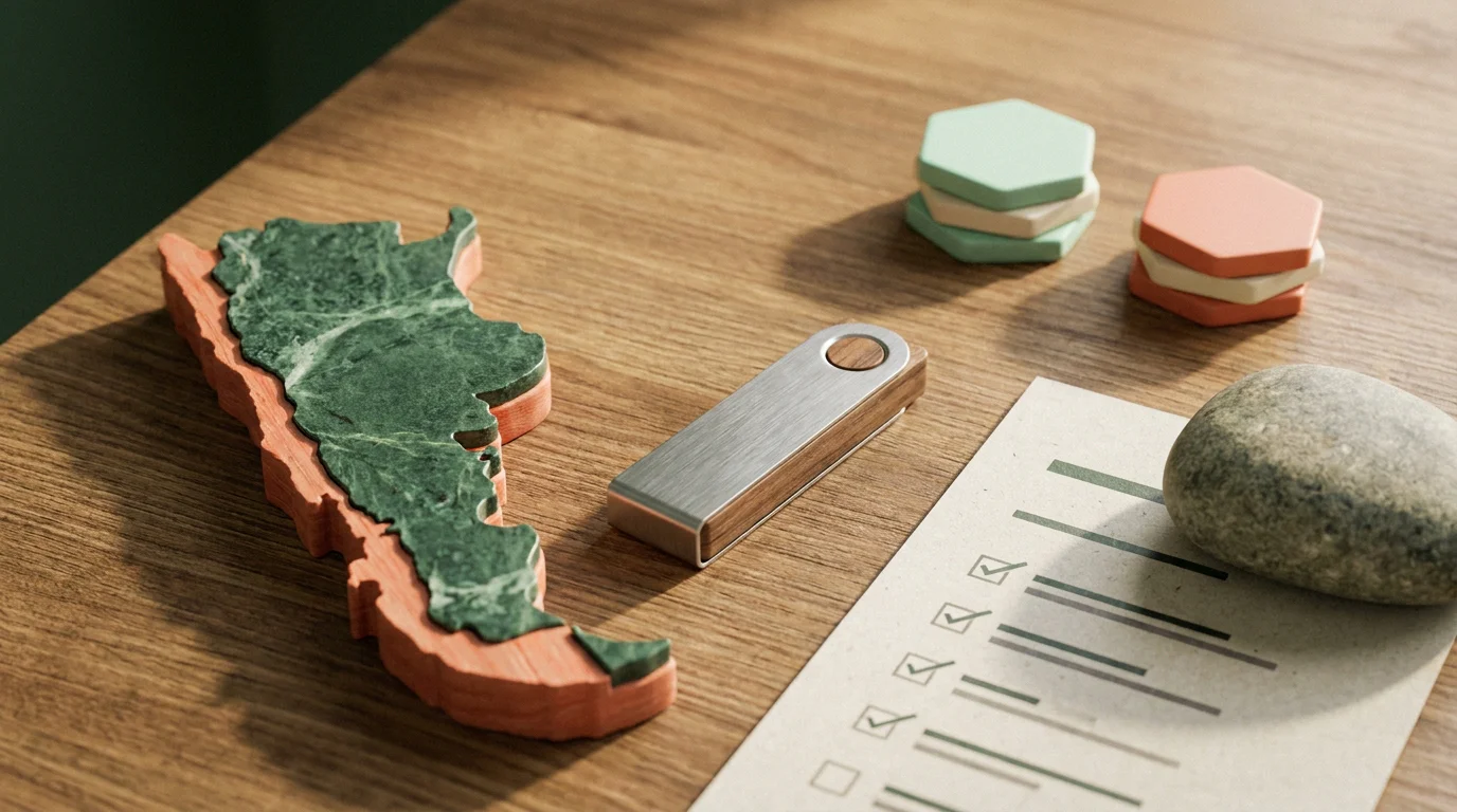Ilustración editorial sobre evaluación de un casino cripto desde Argentina